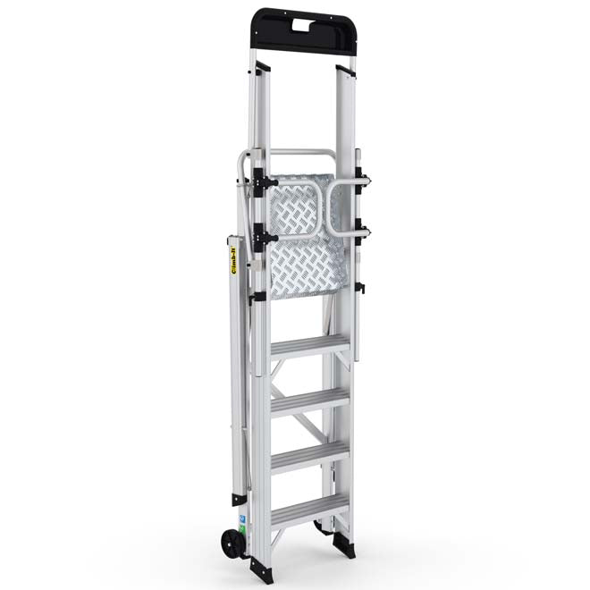 Climb-It EN131 Folding Steps With Enclosed Platform - 4 Tread