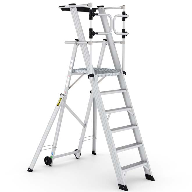 Climb-It EN131 Folding Steps With Enclosed Platform - 5 Tread