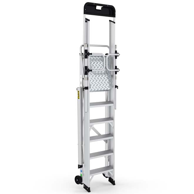 Climb-It EN131 Folding Steps With Enclosed Platform - 5 Tread