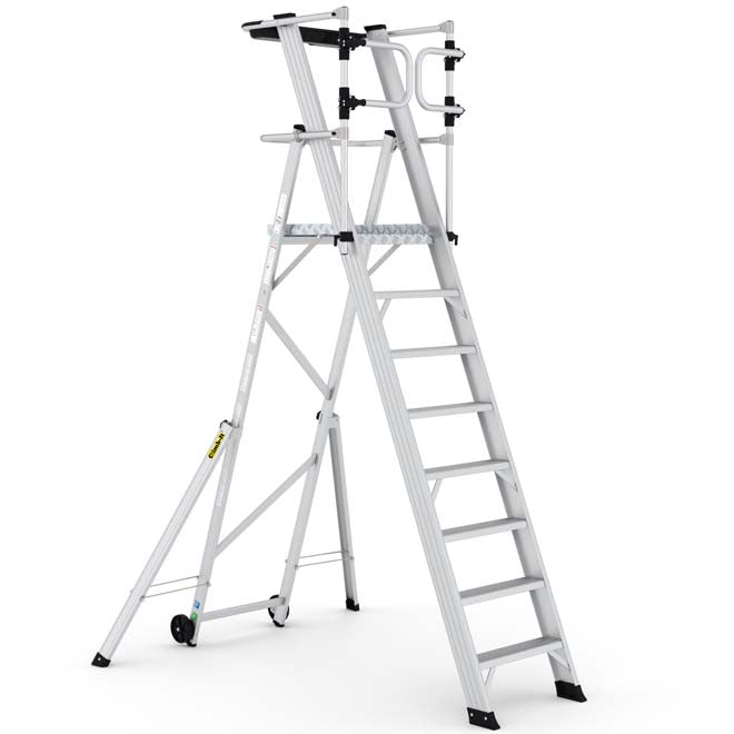 Climb-It EN131 Folding Steps With Enclosed Platform