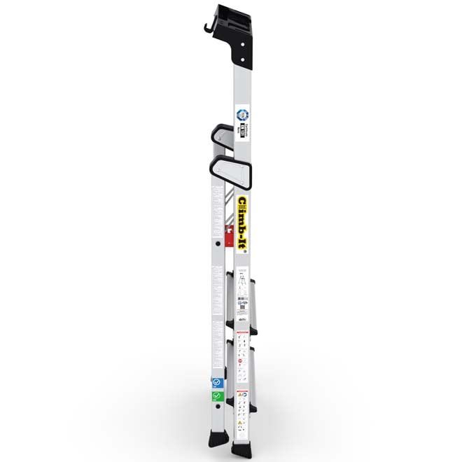 Climb It Professional Stepladder - 3 Tread Closed