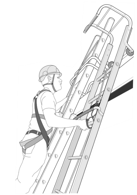 Heavy Duty Industrial Extending Roof Ladders - 4.83 m