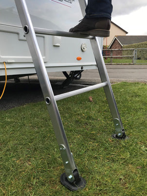 Large Swivel Feet On Chase Caravan Ladder