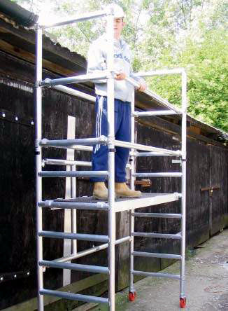 Heavy Duty Folding Tower with Adjustable Platform to 1.9m