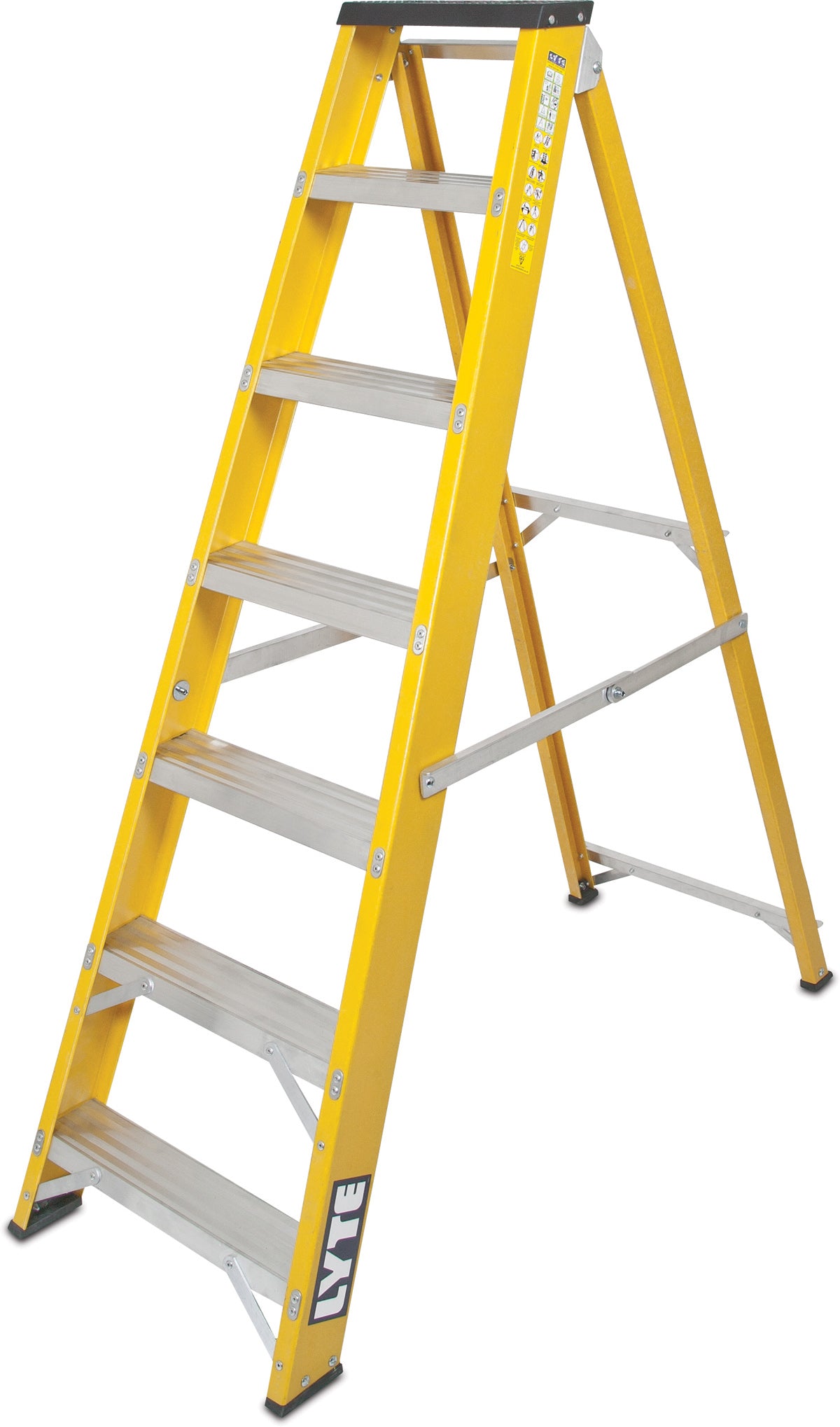 Lyte Glassfibre Swingback Stepladders - EN131 Professional