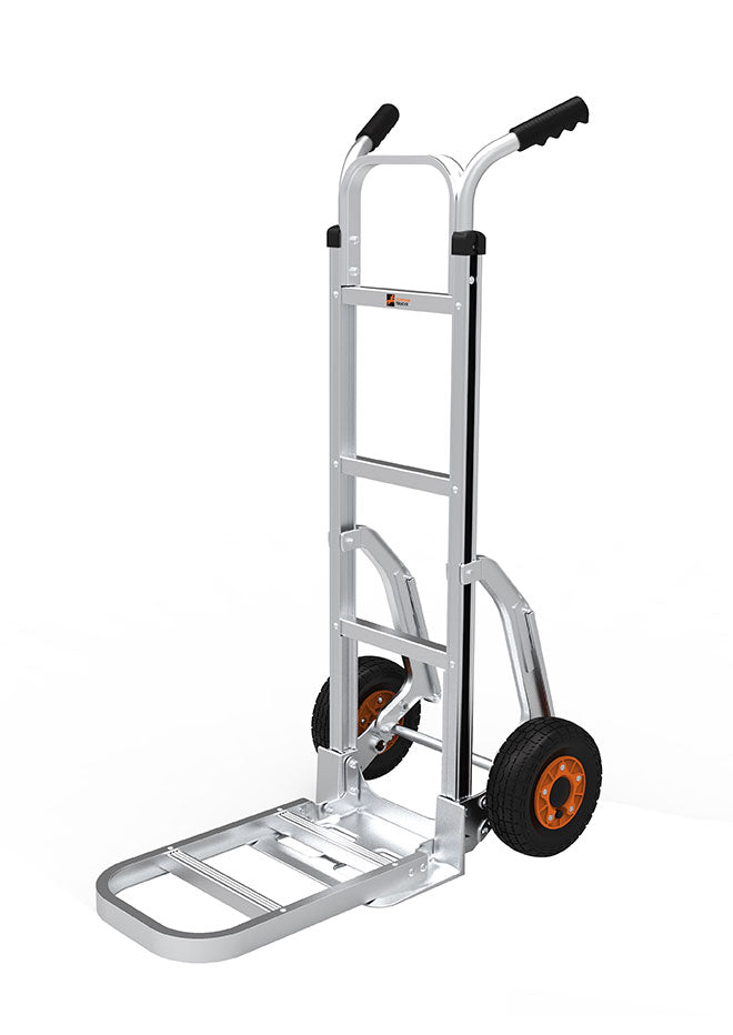 Centaur Aluminium Sack Truck With Sliders Toe Plate Down