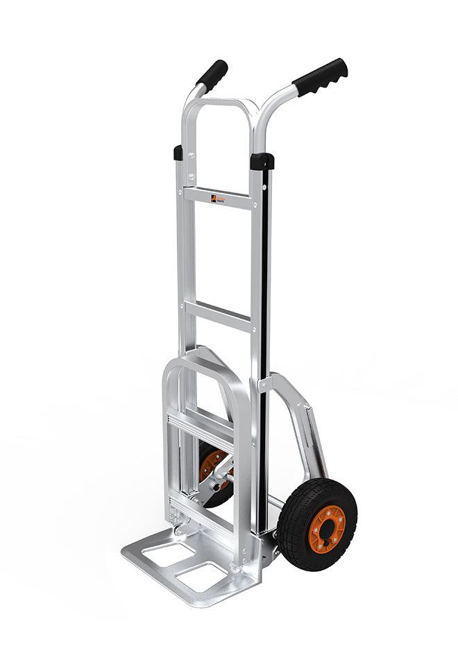 Centaur Aluminium Sack Truck With Sliders Toe Plate Up