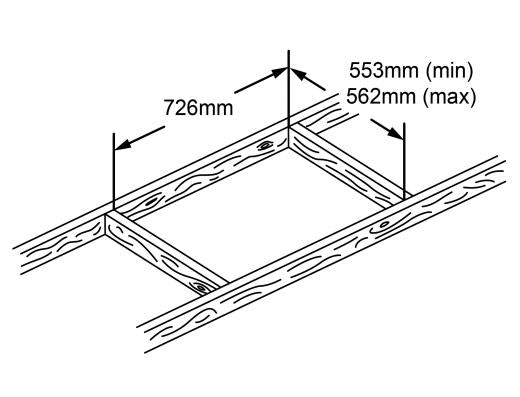 GL250-015-PU Drop Down Loft Door with 150 mm Insulation