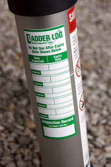 Ladderstore Ladder Log Safety Inspection Sticker - Green (single)