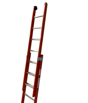 GRP Double Section Fibreglass Extension Ladders With Retractable Stabiliser Bar