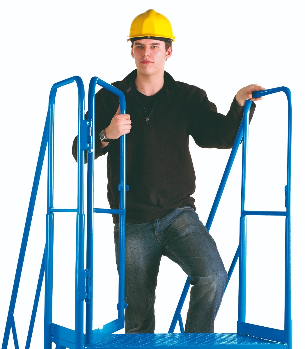 Heavy Duty Wide Tread Trojan Mobile Warehouse Steps