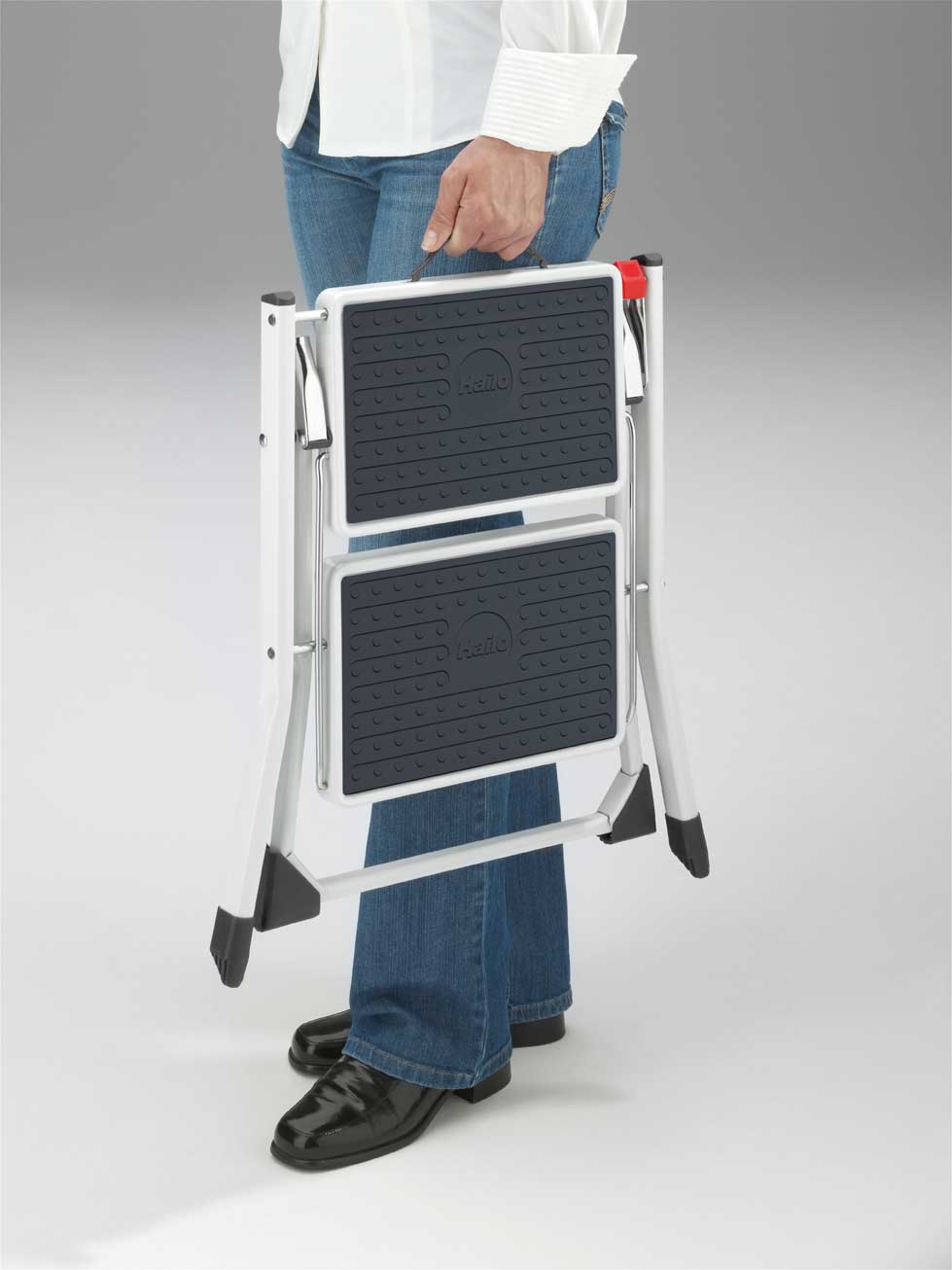 Hailo Mini Folding 2 Step (White)
