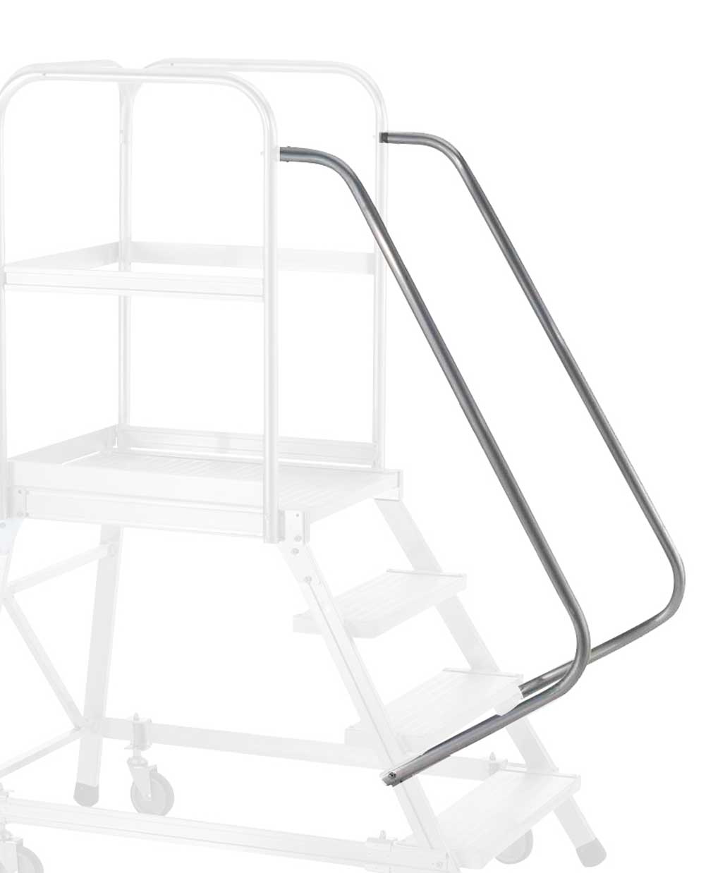 Handrail for Zarges Z600 Mobile Warehouse Step 4-6 Tread