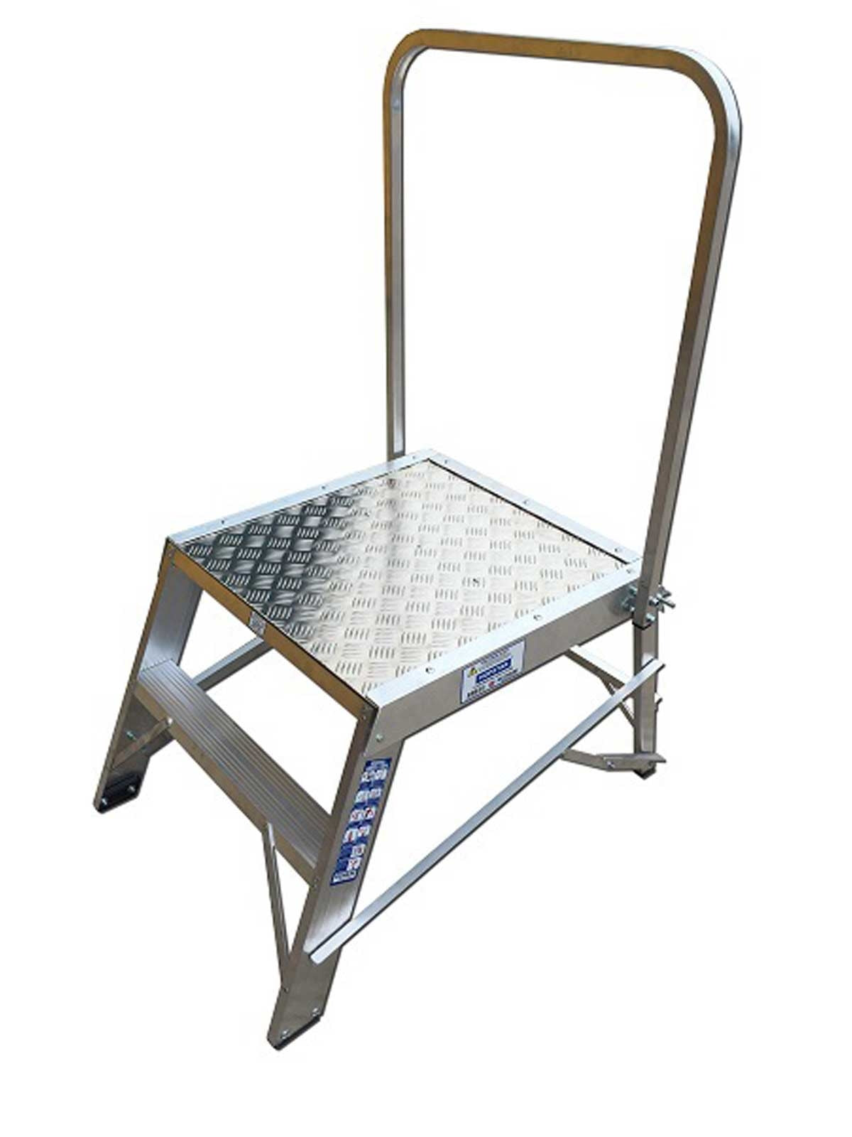 Hopstar Folding Hop-Up Work Platform with Handrail