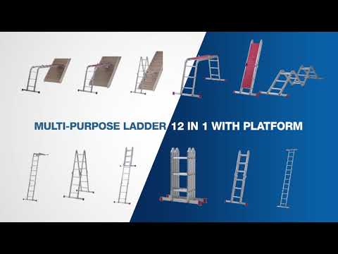 Werner Blue Seal 12 Way Combination Ladder with Platform