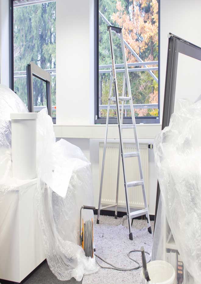 Hymer Aluminium Step ladder with Tool Tray- 5 Tread