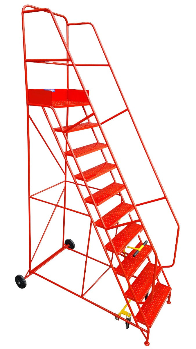 Klime-ezee Extra Wide Mobile Warehouse Step - 10 Tread