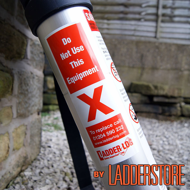 Ladderstore Ladder Log Safety Inspection Sticker - Red Do Not Use (single)