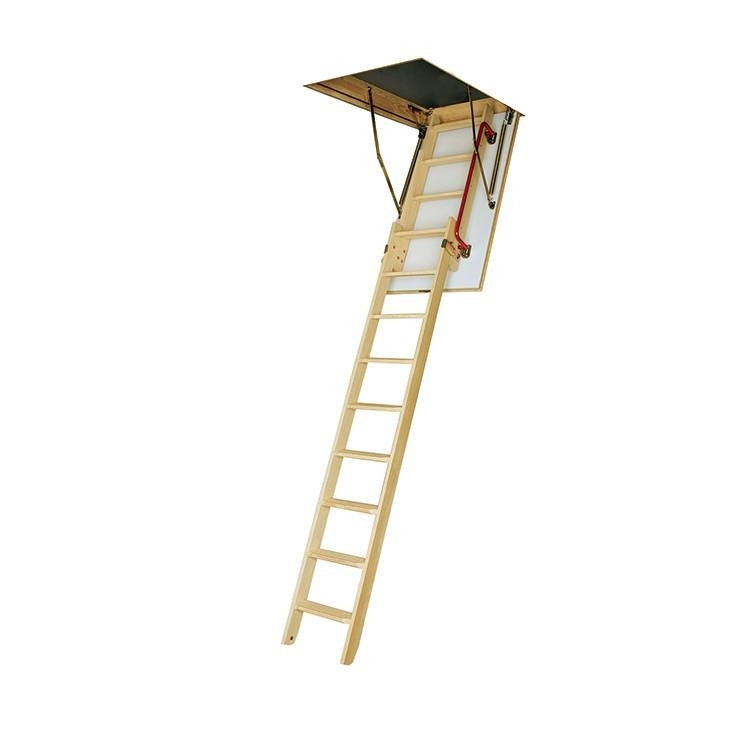 Fakro 300 LDK Sliding Wooden Loft Ladder With Hatch