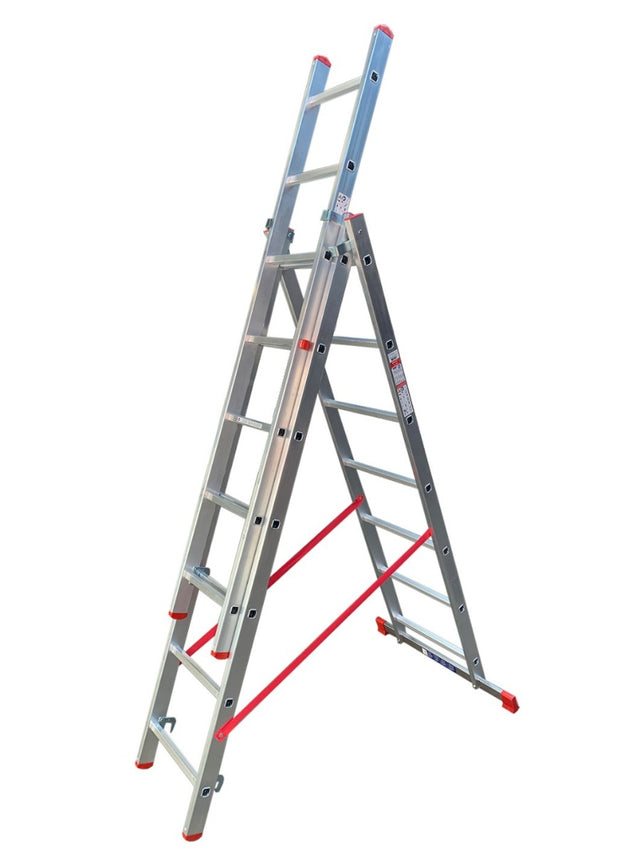 HoME Triple Section 9 Rung Combination Ladder 2.5m