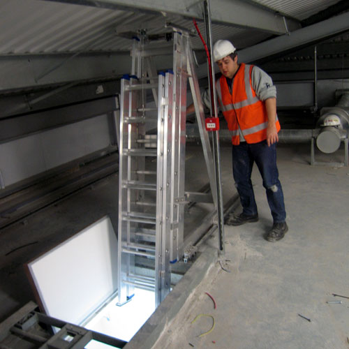 Winch Style Plant Room Escape Ladder