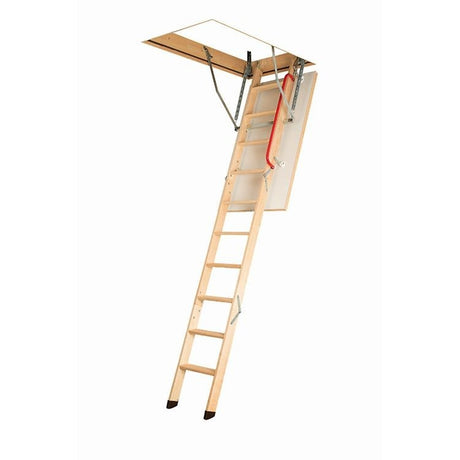 Fakro LWK 280 Komfort 4 Section Timber Loft Ladder With Handrail