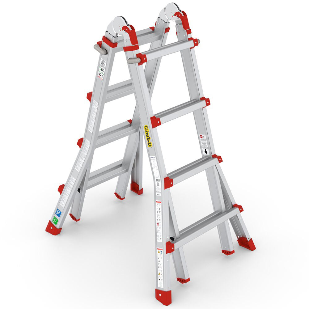 Climb It 4x4 Telescopic Multi Purpose Ladder Closed Step