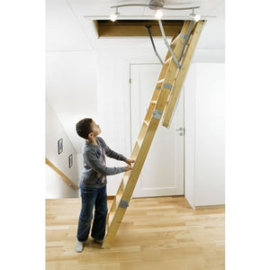 MidMade Folding Timber Loft Ladder - 700 x 1130mm Extra Insulation