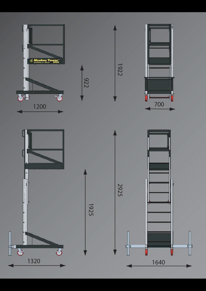 Mini Monkey Tower Dimensions