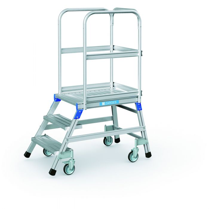 Zarges Z600 Mobile Single-Sided Access Warehouse Step