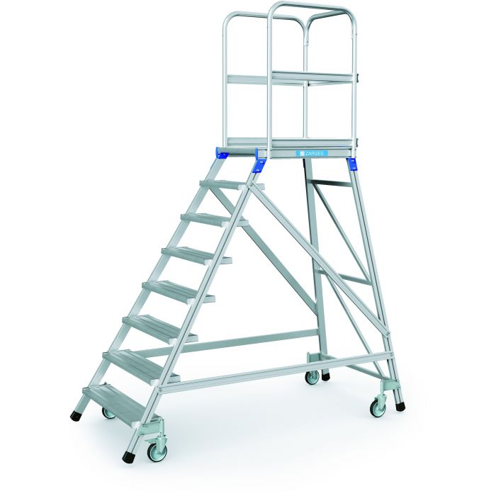Zarges Z600 Mobile Single-Sided Access Warehouse Step