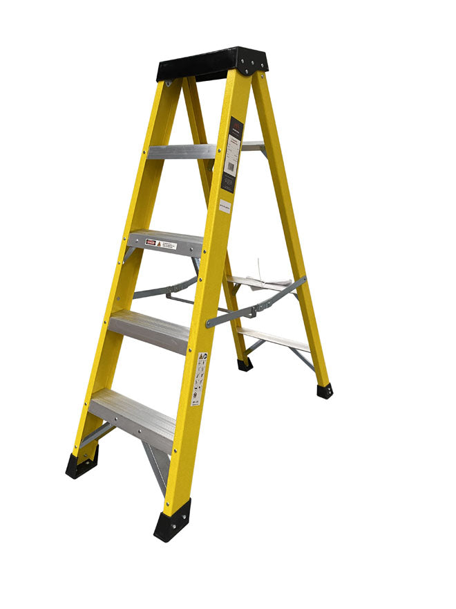 EN131 Professional GRP Swingback Stepladders - 5 Tread GRPS05