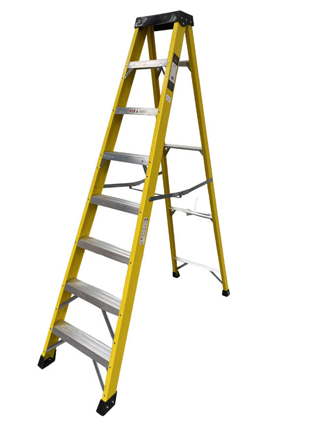 EN131 Professional GRP Swingback Stepladders - 8 Tread GRPS08