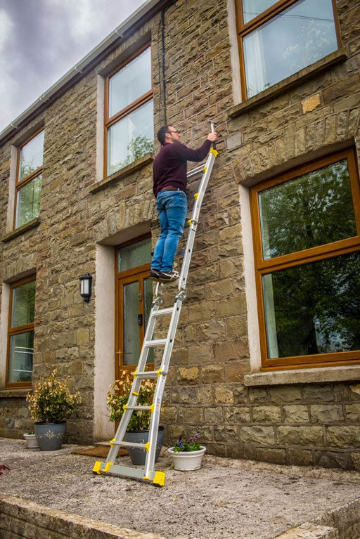 Lyte Aluminium Telescopic Combination Ladder - extension ladder