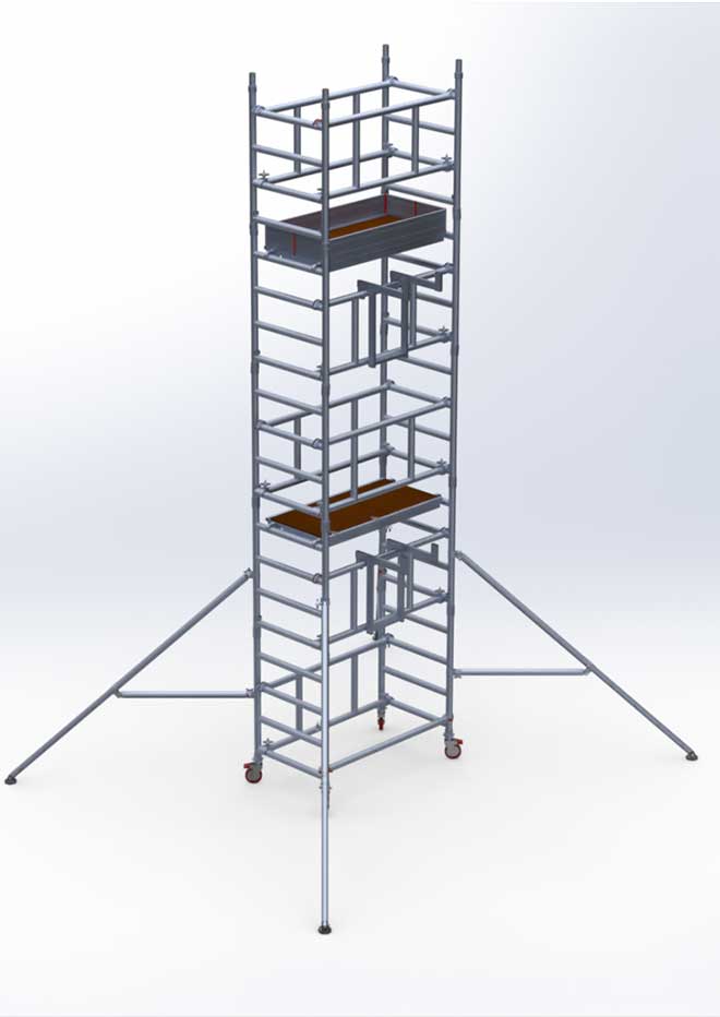 UTS One Man Tower - Fully Erected