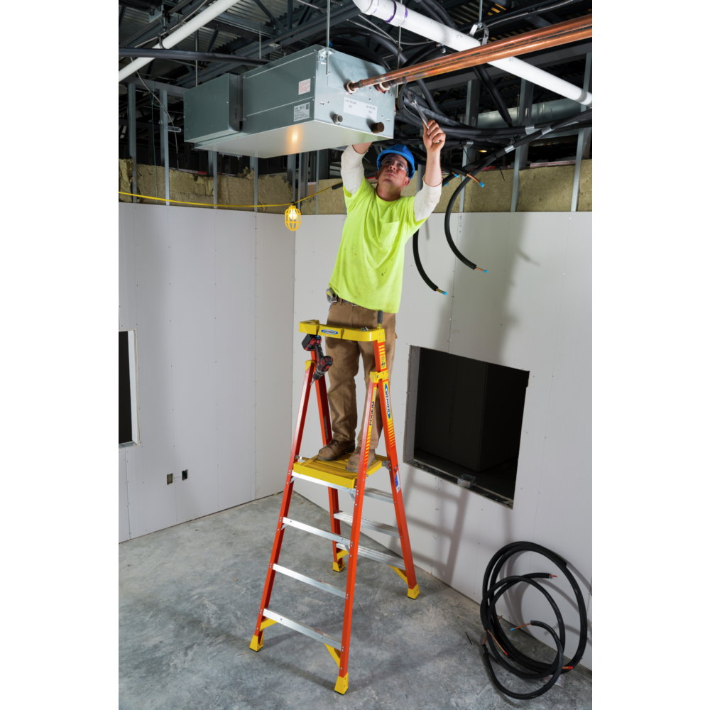 Werner Fibreglass Podium Step Ladders