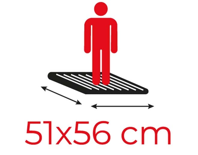 Climb-It EN131 Folding Steps Platform Size