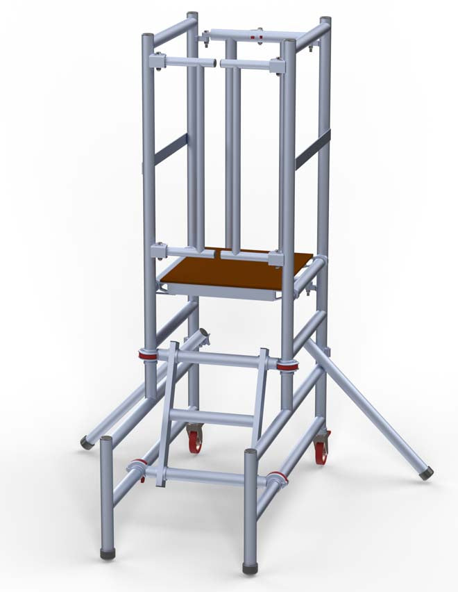 UTS Aluminium Adjustable Podium Step 1m