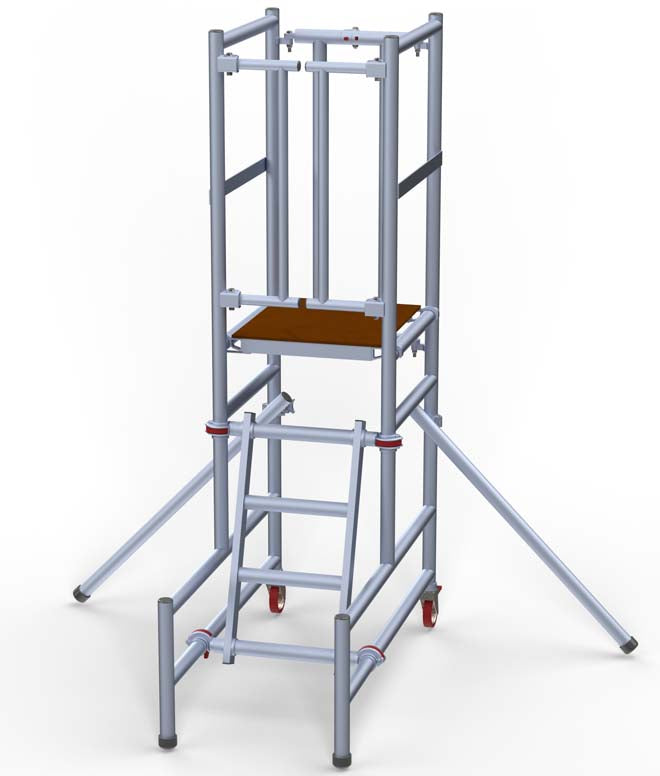 UTS Aluminium Adjustable Podium Step 1.25m