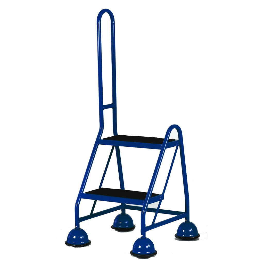 Steptek Single Sided Mobile 2 Step with Single Grab Handle - Blue