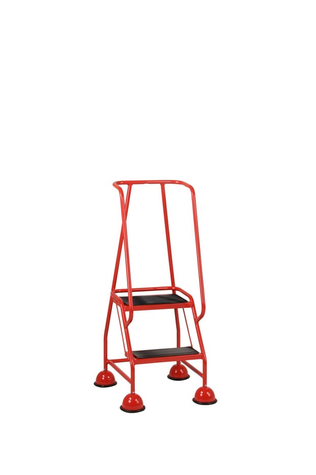 Steptek Classic Warehouse Steps - 2 Tread Red