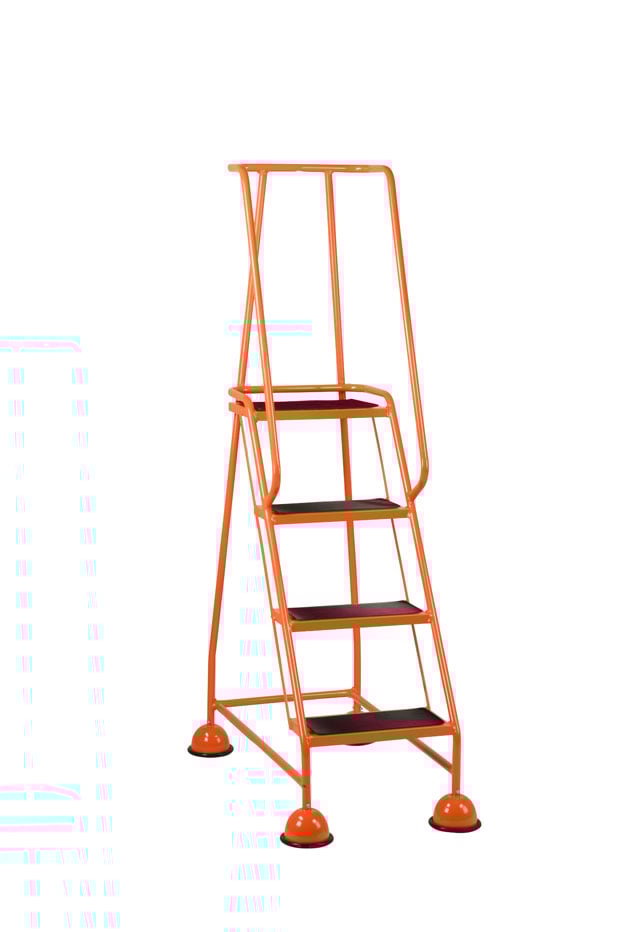 Steptek Classic Warehouse Steps - 4 Tread Orange