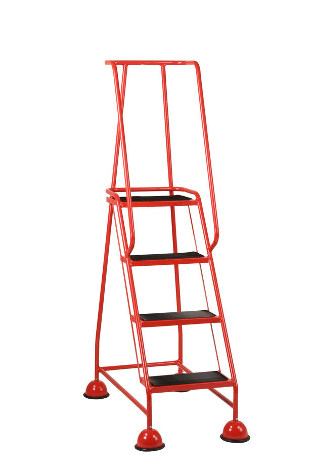 Steptek Classic Warehouse Steps - 4 Tread Red