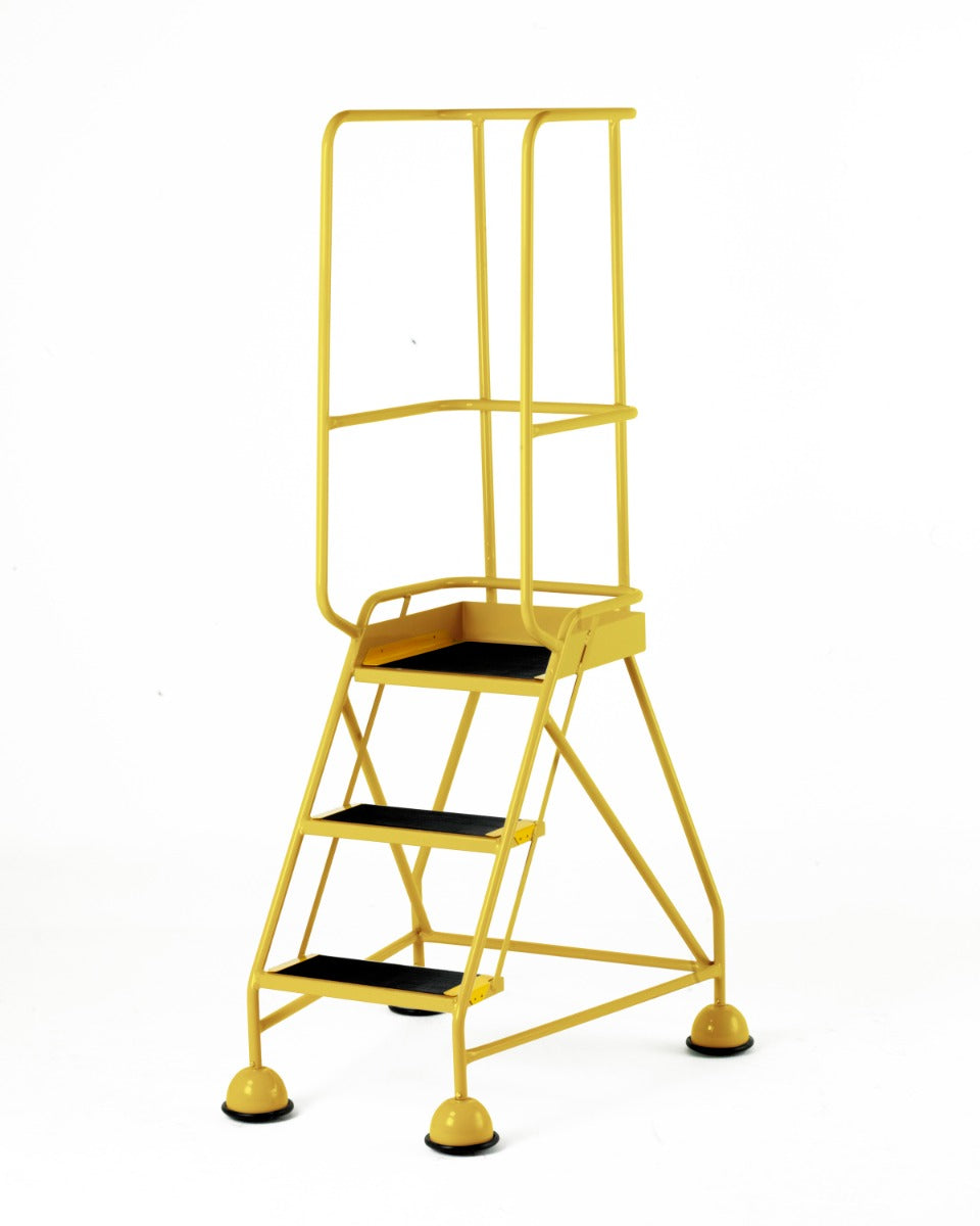 Steptek BS Approved Classic Warehouse Step - 3 Tread In Yellow