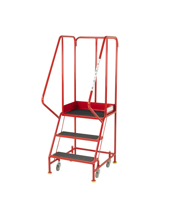 Premier BS Approved Warehouse Steps - 3 Tread - Anti-Slip Treads