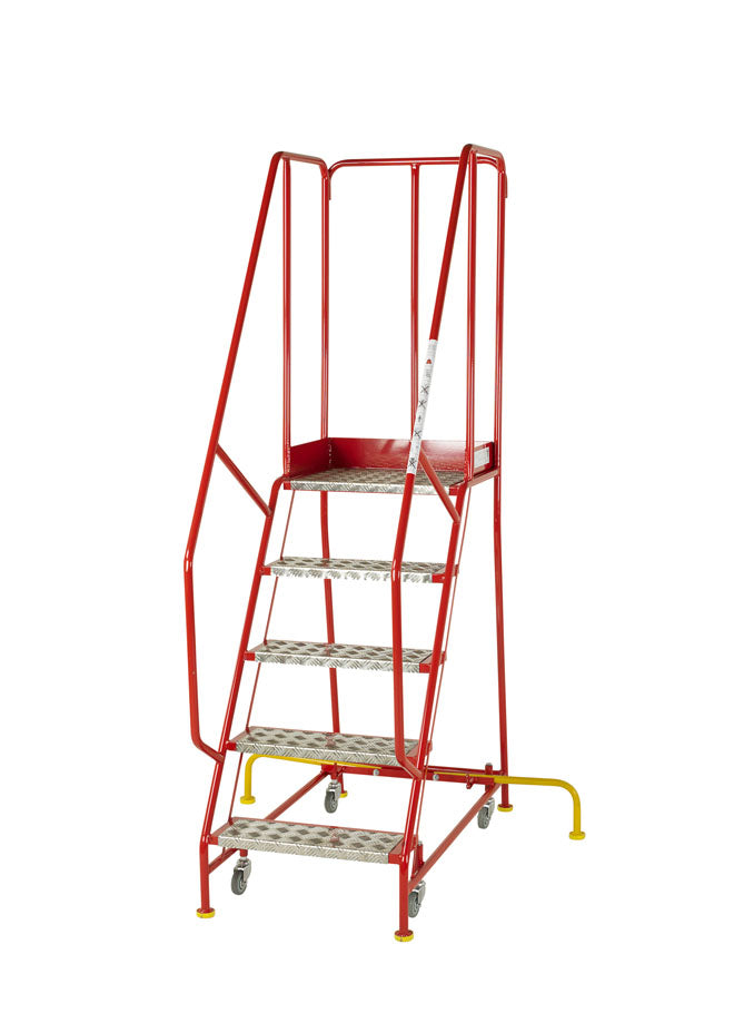 Premier BS Approved Warehouse Steps - 5 Tread - Aluminium Treads