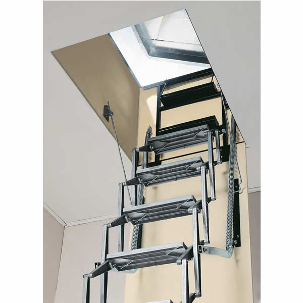 SAF Roof Opening Concertina Access Ladder - 2.75m
