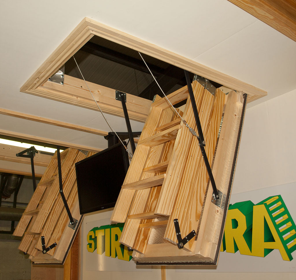 Stira Electric Timber Loft Ladder - 3.505 m