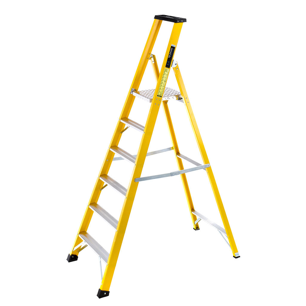 TB Davies Fibreglass Platform Step Ladders