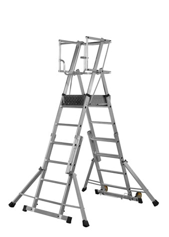 Youngman Teleguard Telescopic Platform Ladder - 4-6 Rung